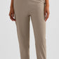 Elastic Waist Cropped Joggers with Side Pockets