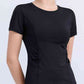 Round Neck Short Sleeve Active Top