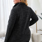Plus Size Heathered Quarter Zip Pullover