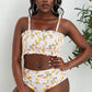 Fruit Print Frilled Bikini Set