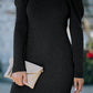 Ribbed Tie-Back Sweater Dress