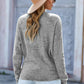 V Neck Wrap Front Knitted Top