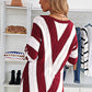 Color Block  Drop Shoulder Sweater
