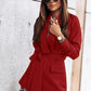 Belted Shawl Collar Blazer