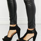 Forever Link Jive With Me Laser Cut Peep Toe T-Strap Heels