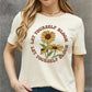 Simply Love Full Size LET YOURSELF BLOOM Graphic Cotton Tee