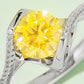 1 Carat Moissanite 925 Sterling Silver Twisted Ring