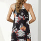 Peony Print Sleeveless Dress
