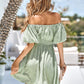 Leopard Square Neck A-Line Dress