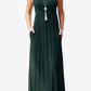 Round Neck Sleeveless Dress with Pockets