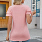 Tie Neck Layered Flutter Sleeve Top