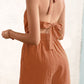 Halter Neck Tie Back Romper