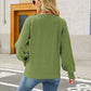 Mixed Knit Raglan Sleeve Sweater