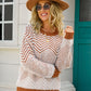 Chevron Two-Tone Fuzzy Sweater