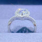 1 Carat Moissanite 925 Sterling Silver Heart Ring