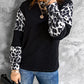 Leopard Crewneck Long Sleeve Top
