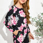 Girls Floral Long Sleeve Top and Shorts Set