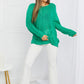 Mittoshop Exposed Seam Slit Knit Top in Kelly Green
