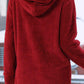 Quarter Zip Longline Teddy Hoodie