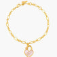 Heart Lock Charm Bracelet