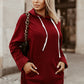 Side Slit Raglan Sleeve Hoodie
