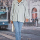 Full Size Half Button Collared Neck Long Sleeve Sweatshirt