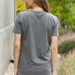 Simply Love Flower Graphic Round Neck Cotton Tee