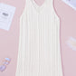 Openwork Sleeveless V-Neck Knit Dress