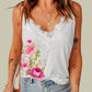 Floral Scalloped Lace Detail Cami