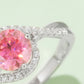 1 Carat Moissanite Contrast 925 Sterling Silver Ring