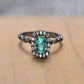 2-Piece Natural Paraiba Blue Zircon Ring Set
