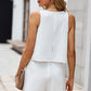 Layered Sleeveless Round Neck Romper