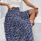 Ditsy Floral Slit High Waist Skirt