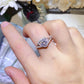 1 Carat Moissanite 925 Sterling Silver Heart Ring