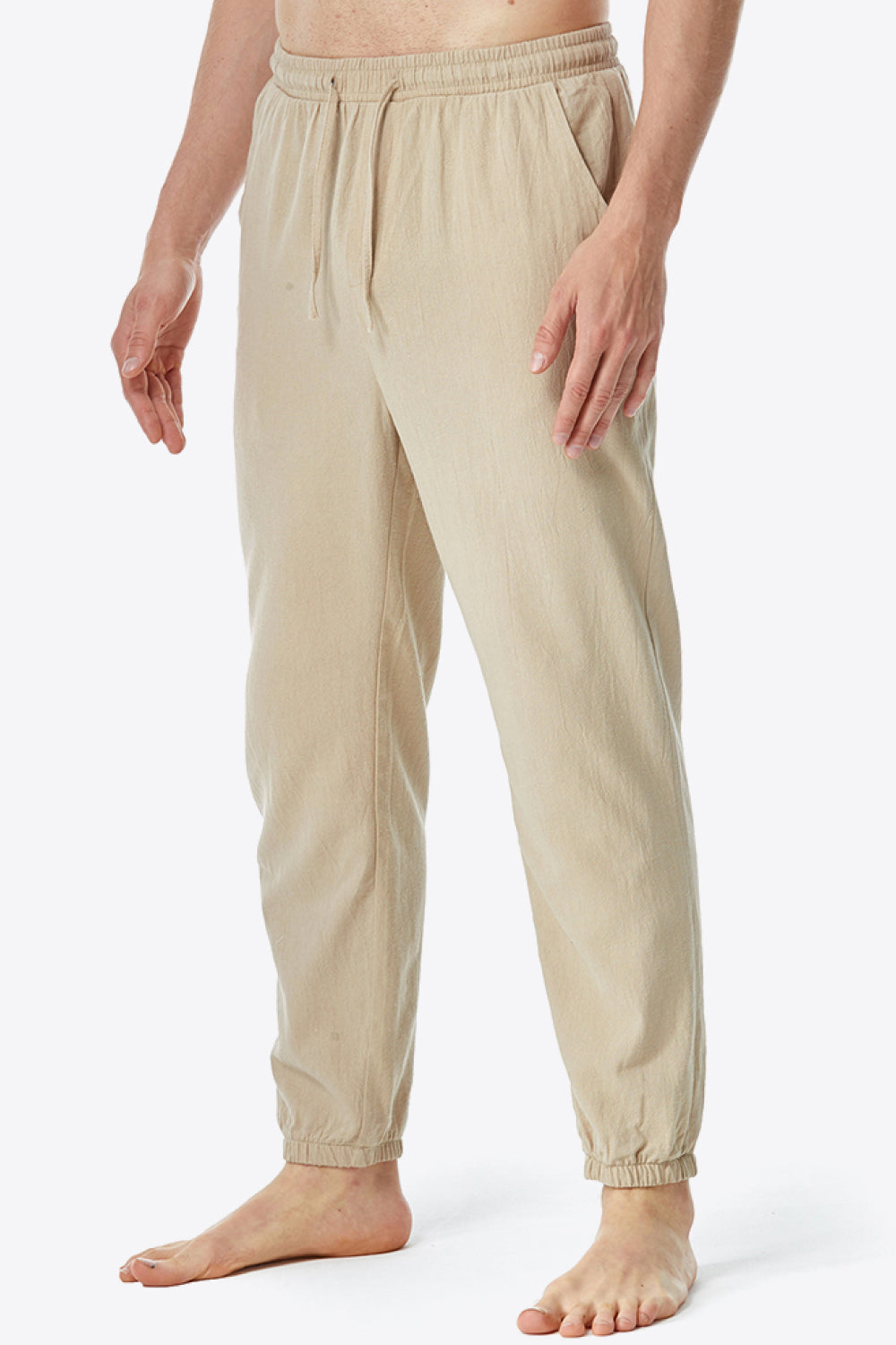 Full Size Drawstring Waist Pants with Pockets