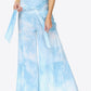 Floral Tie-Waist Tiered Culottes