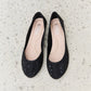 Forever Link Rhinestone Ballet Flats in Black