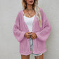 Openwork V-Neck Dropped Shoulder Cardigan