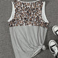 Leopard Striped Scoop Neck Tank