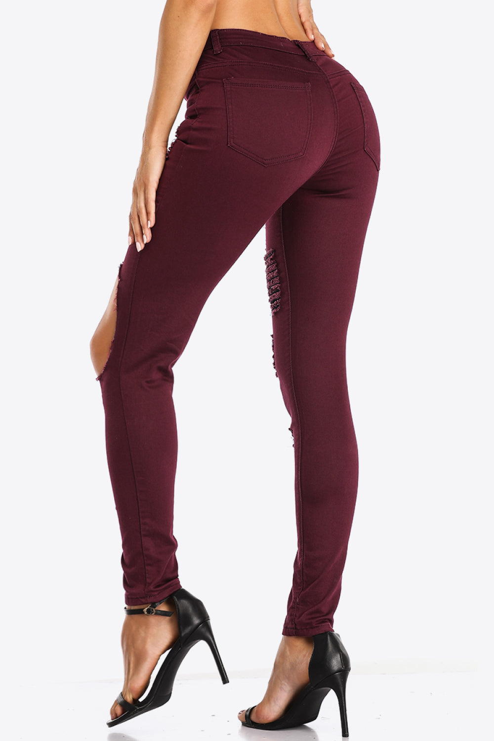 Full Size Distressed Skinny Jeans