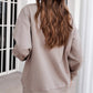 Zip Up Dropped Shoulder Bomber Jacket