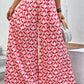 Printed High-Waist Culottes
