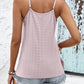 Contrast Eyelet Cami Top