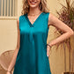 Satin V-Neck Tank