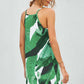 Peony Print Sleeveless Dress