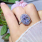 8 Carat Oval Moissanite Ring