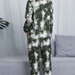 Tie-Dye Crewneck Top and Drawstring Waist Joggers Lounge Set