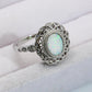 Feeling The Love 925 Sterling Silver Opal Ring