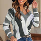 Color Block  Drop Shoulder Sweater