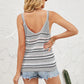 Striped Ribbed Trim Knit Tank